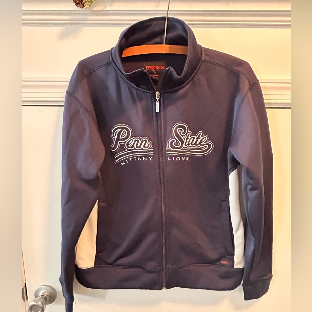 Penn State Nittany Lions VTG Jansport Track Jacket Adult LG Full Zip Embroidered